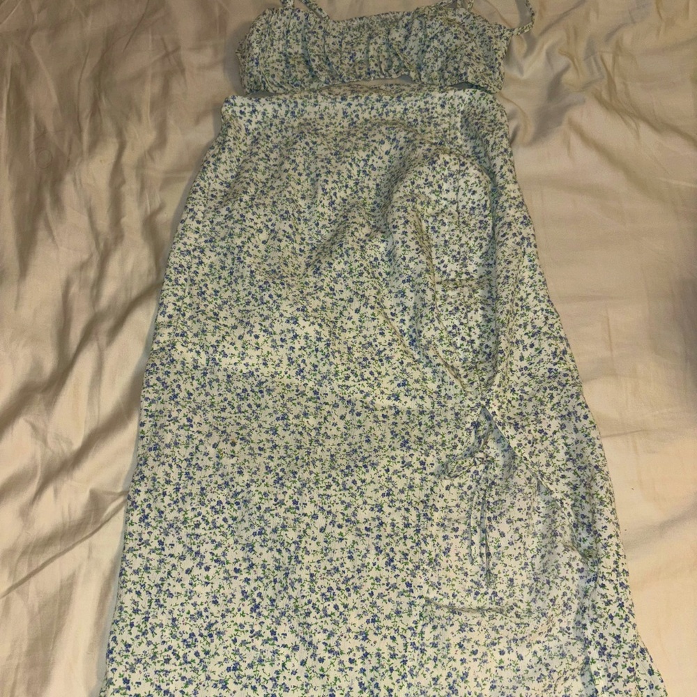 Floral Skirt and Top Set